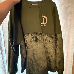 Disney green holiday jersey Embroidered Logo